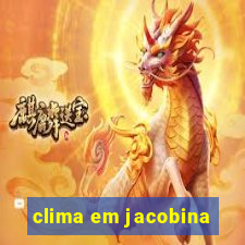 clima em jacobina